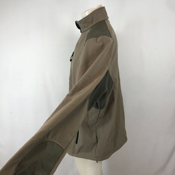 BLACK DIAMOND ~ MENS XXL ~ BLACK SOFT SHELL FLEECE LINED JACKET COAT - Picture 4 of 7